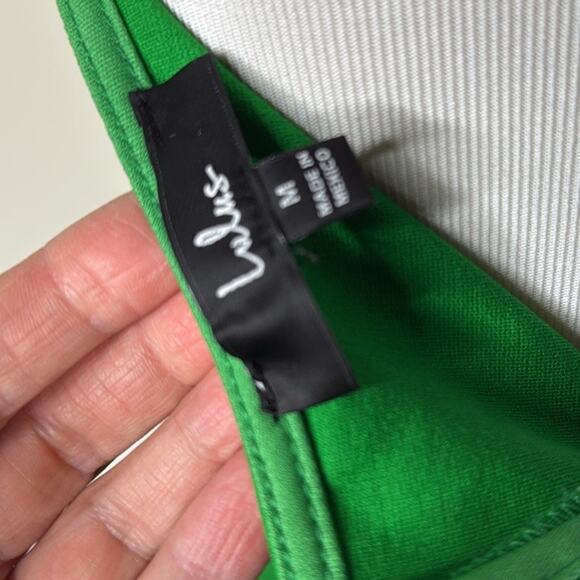 Lulus Green Good Times Only One Shoulder Maxi Dress - Picture 4 of 9